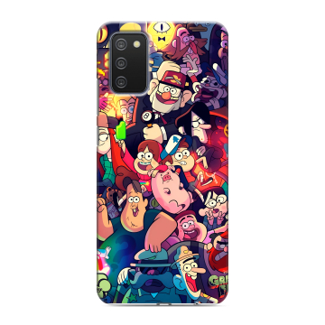 Силиконовый противоударный чехол на Samsung Galaxy A02s с принтом Gravity Falls Гравити Фолз Силиконовый противоударный чехол на Samsung Galaxy A02s с принтом Gravity Falls Гравити Фолз