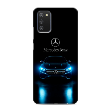 Силиконовый противоударный чехол на Samsung Galaxy A02s с принтом Mercedes Мерседес