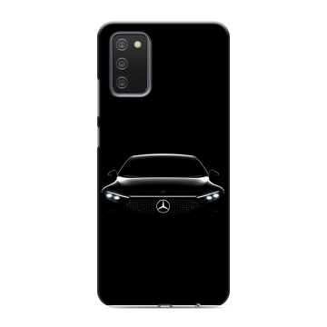 Силиконовый противоударный чехол на Samsung Galaxy A02s с принтом Mercedes Мерседес