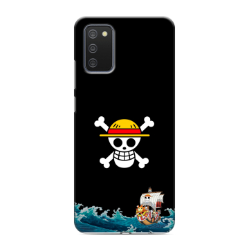 Силиконовый противоударный чехол на Samsung Galaxy A02s с принтом One Piece Ван Пис