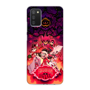 Силиконовый противоударный чехол на Samsung Galaxy A02s с принтом Hazbin Hotel Отель Хазбин