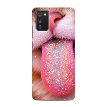 Силиконовый противоударный чехол на Samsung Galaxy A02s с принтом для девочек Силиконовый противоударный чехол на Samsung Galaxy A02s с принтом для девочек