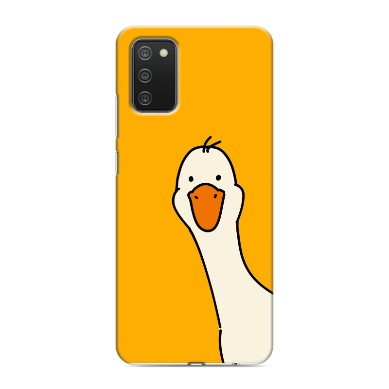 Пластиковый чехол на Samsung Galaxy A02s с принтом Утка Пластиковый чехол на Samsung Galaxy A02s с принтом Утка