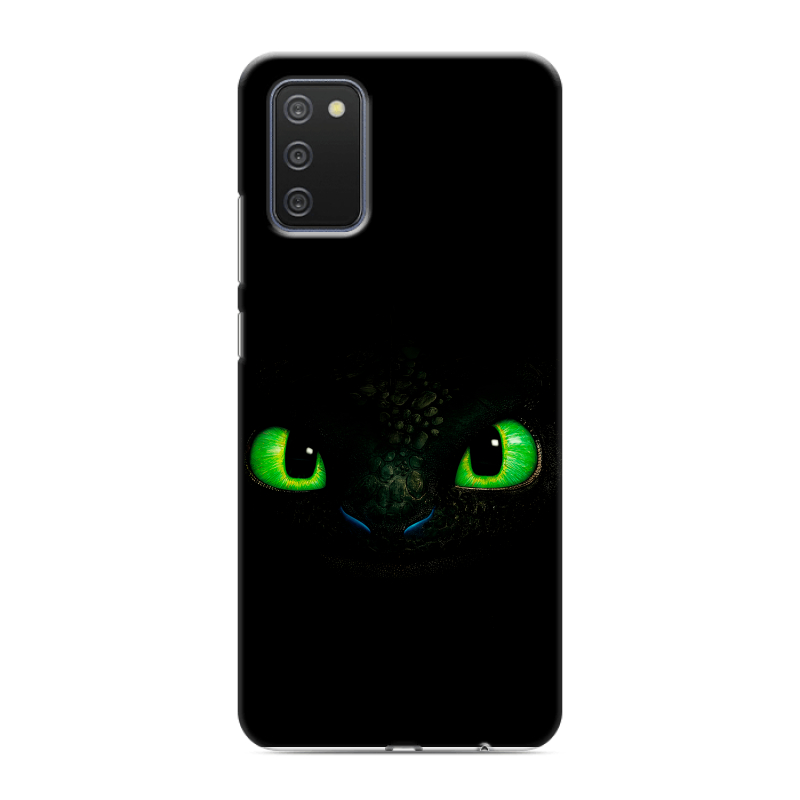 Силиконовый противоударный чехол на Samsung Galaxy A02s с принтом Как приручить дракона Силиконовый противоударный чехол на Samsung Galaxy A02s с принтом Как приручить дракона