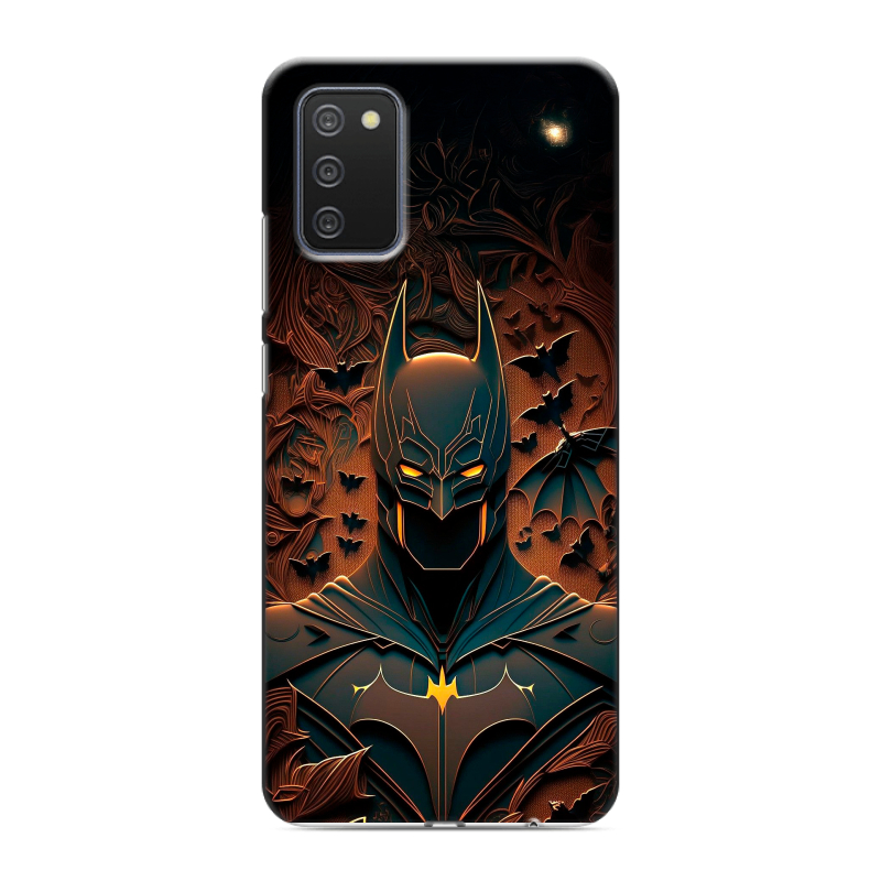 Пластиковый чехол на Samsung Galaxy A02s с принтом Batman Бэтмен Пластиковый чехол на Samsung Galaxy A02s с принтом Batman Бэтмен