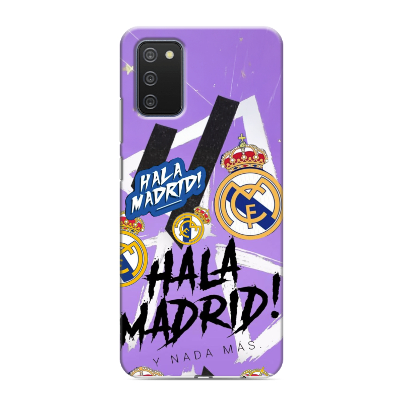Силиконовый противоударный чехол на Samsung Galaxy A02s с принтом Real Madrid Реал Мадрид Силиконовый противоударный чехол на Samsung Galaxy A02s с принтом Real Madrid Реал Мадрид