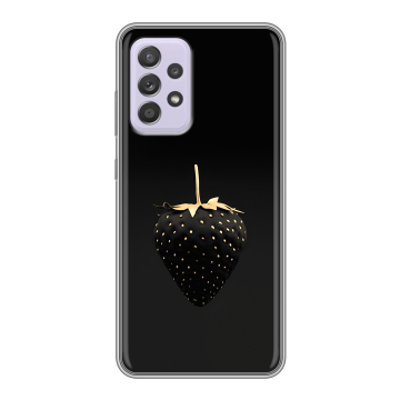 Силиконовый чехол на Samsung Galaxy A52 с принтом Черная клубника Силиконовый чехол на Samsung Galaxy A52 с принтом Черная клубника