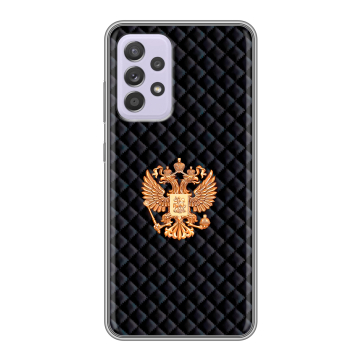 Силиконовый чехол на Samsung Galaxy A52 с принтом Герб России принт Силиконовый чехол на Samsung Galaxy A52 с принтом Герб России принт