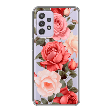 Силиконовый чехол на Samsung Galaxy A52 с принтом Розы Силиконовый чехол на Samsung Galaxy A52 с принтом Розы