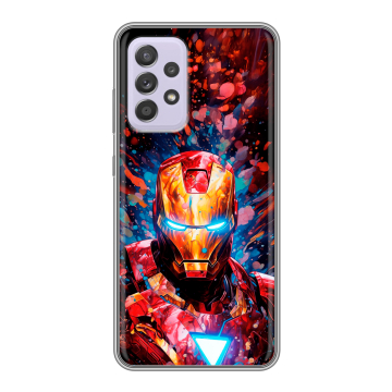 Силиконовый чехол на Samsung Galaxy A52 с принтом Железный человек Ironman