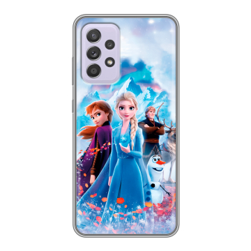 Силиконовый чехол на Samsung Galaxy A52 с принтом Холодное сердце Frozen
