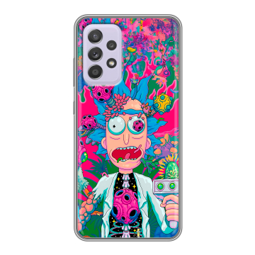 Силиконовый чехол на Samsung Galaxy A52 с принтом Рик и Морти Rick Morty