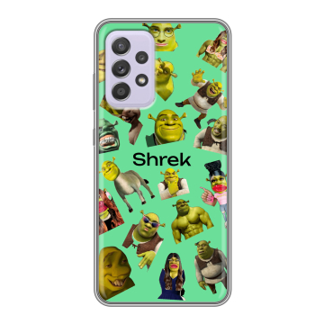 Силиконовый чехол на Samsung Galaxy A52 с принтом Шрек Shrek Силиконовый чехол на Samsung Galaxy A52 с принтом Шрек Shrek
