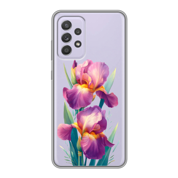 Силиконовый чехол на Samsung Galaxy A52 с принтом Цветы орхидеи Силиконовый чехол на Samsung Galaxy A52 с принтом Цветы орхидеи