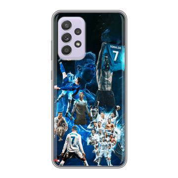 Силиконовый чехол на Samsung Galaxy A52 с принтом Реал Роналдо