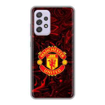 Силиконовый чехол на Samsung Galaxy A52 с принтом Manchester United Силиконовый чехол на Samsung Galaxy A52 с принтом Manchester United