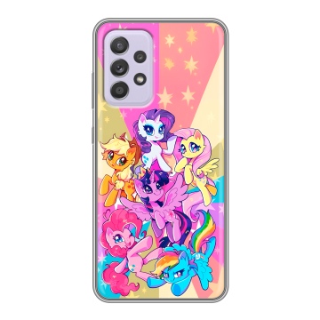 Силиконовый чехол на Samsung Galaxy A52 с принтом My little pony Дружба чудо