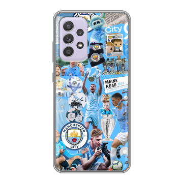Силиконовый чехол на Samsung Galaxy A52 с принтом Man City Манчестер Сити Силиконовый чехол на Samsung Galaxy A52 с принтом Man City Манчестер Сити
