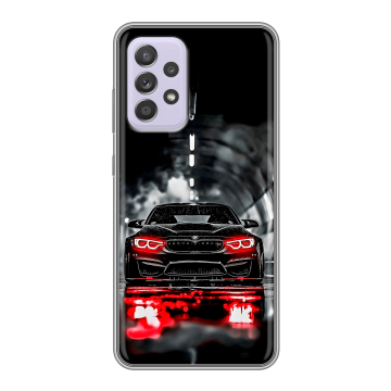 Силиконовый чехол на Samsung Galaxy A52 с принтом BMW БМВ