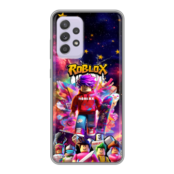 Силиконовый чехол на Samsung Galaxy A52 с принтом Roblox Роблокс