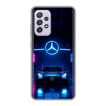 Силиконовый чехол на Samsung Galaxy A52 с принтом Mercedes Мерседес