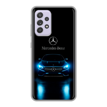 Силиконовый чехол на Samsung Galaxy A52 с принтом Mercedes Мерседес