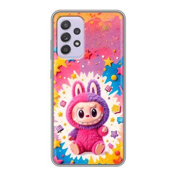 Силиконовый чехол на Samsung Galaxy A52 с принтом Labubu Лабубу