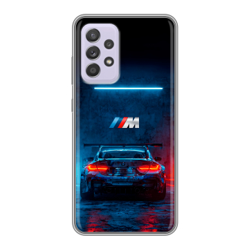 Силиконовый чехол на Samsung Galaxy A52 с принтом BMW БМВ