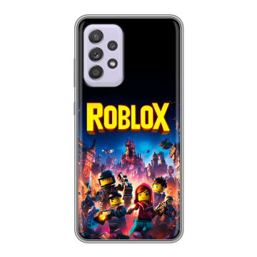 Силиконовый чехол на Samsung Galaxy A52 с принтом Roblox Роблокс