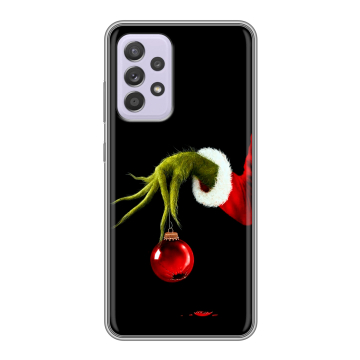 Силиконовый чехол на Samsung Galaxy A52 с принтом Новый год Гринч Силиконовый чехол на Samsung Galaxy A52 с принтом Новый год Гринч