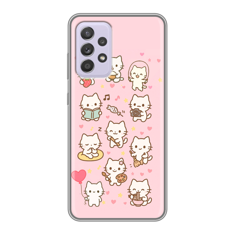 Силиконовый чехол на Samsung Galaxy A52 с принтом Hello Kitty Хелоу Кити Силиконовый чехол на Samsung Galaxy A52 с принтом Hello Kitty Хелоу Кити