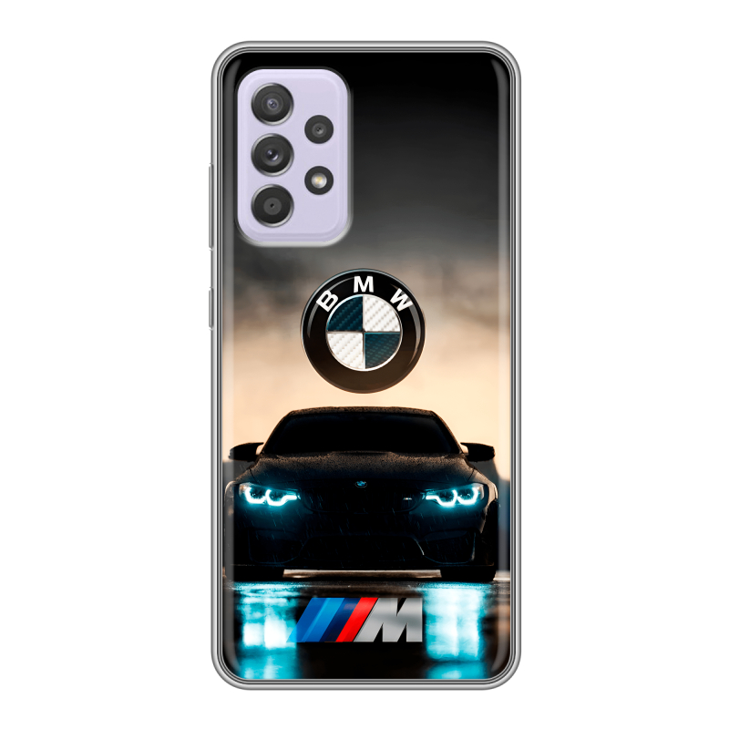 Силиконовый чехол на Samsung Galaxy A52 с принтом БМВ BMW Силиконовый чехол на Samsung Galaxy A52 с принтом БМВ BMW