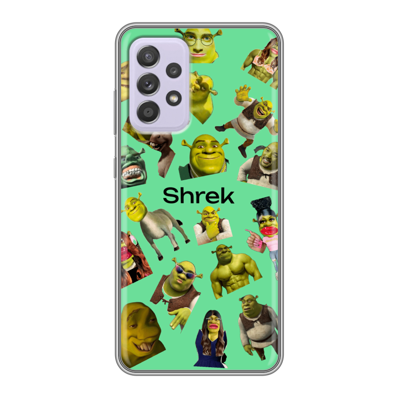 Силиконовый чехол на Samsung Galaxy A52 с принтом Шрек Shrek Силиконовый чехол на Samsung Galaxy A52 с принтом Шрек Shrek