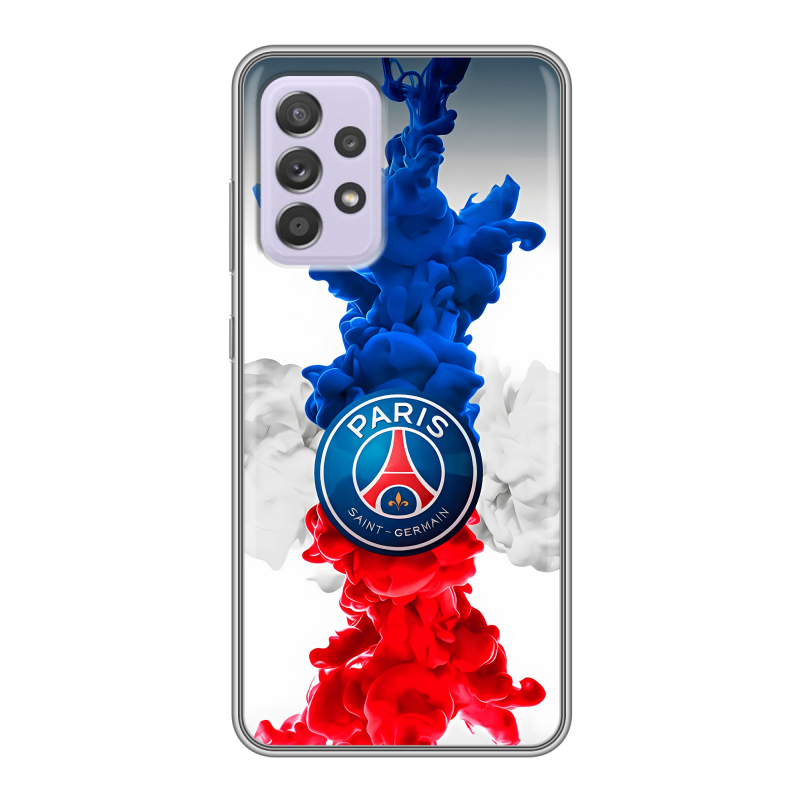 Силиконовый чехол на Samsung Galaxy A52 с принтом PSG ПСЖ Силиконовый чехол на Samsung Galaxy A52 с принтом PSG ПСЖ
