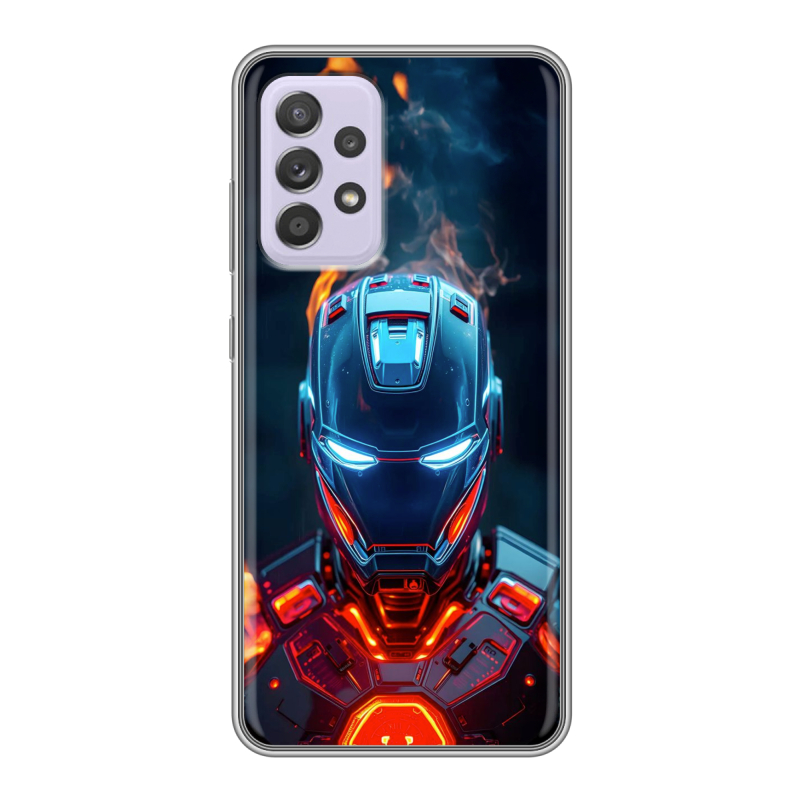 Силиконовый противоударный чехол на Samsung Galaxy A52 с принтом IronMan Железный человек Силиконовый противоударный чехол на Samsung Galaxy A52 с принтом IronMan Железный человек