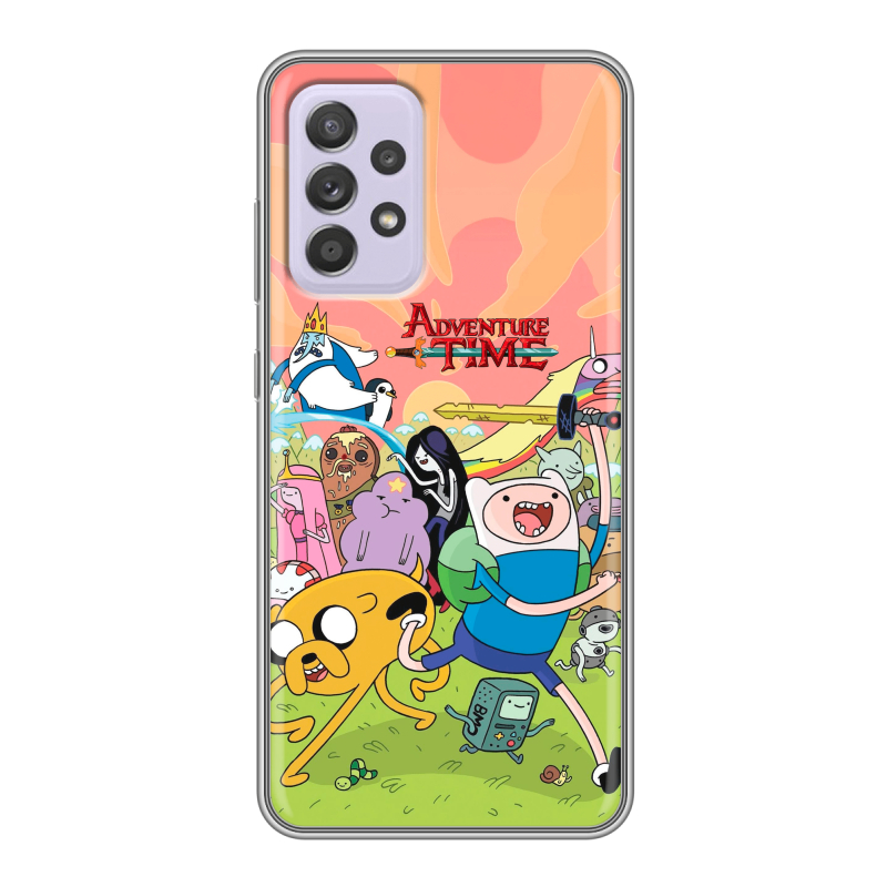 Силиконовый чехол на Samsung Galaxy A52 с принтом Adventure time Время приключений Силиконовый чехол на Samsung Galaxy A52 с принтом Adventure time Время приключений