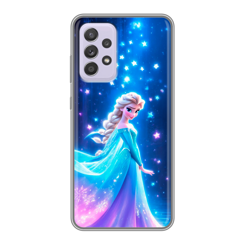 Силиконовый чехол на Samsung Galaxy A52 с принтом Холодное сердце Frozen Силиконовый чехол на Samsung Galaxy A52 с принтом Холодное сердце Frozen