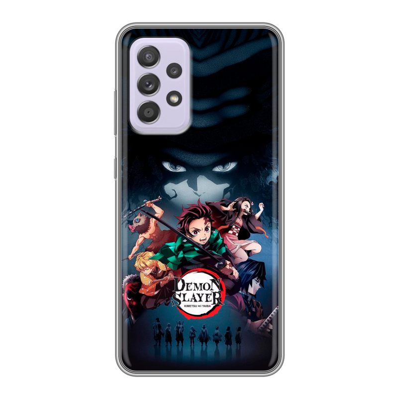 Силиконовый чехол на Samsung Galaxy A52 с принтом Demon Slayer Клинок рассекающий демонов Силиконовый чехол на Samsung Galaxy A52 с принтом Demon Slayer Клинок рассекающий демонов