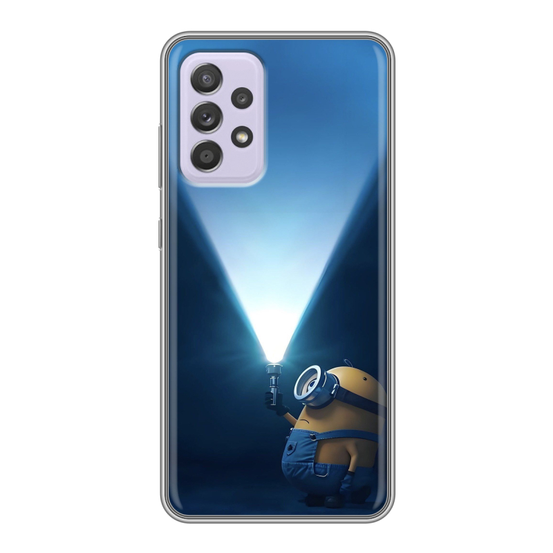 Силиконовый чехол на Samsung Galaxy A52 с принтом Миньоны Силиконовый чехол на Samsung Galaxy A52 с принтом Миньоны