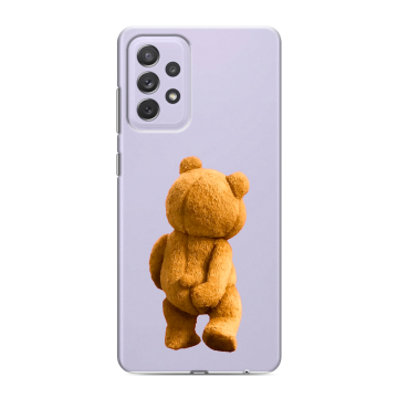 Силиконовый противоударный чехол на Samsung Galaxy A72 с принтом Медведь