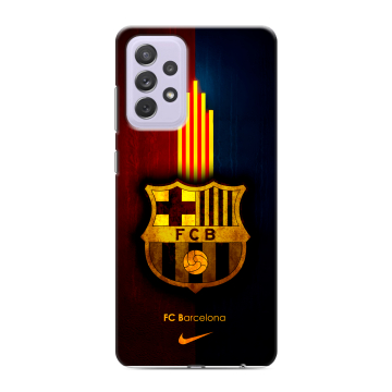 Силиконовый противоударный чехол на Samsung Galaxy A72 с принтом Барселона Barcelona