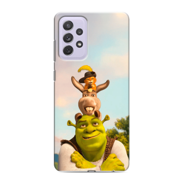 Силиконовый противоударный чехол на Samsung Galaxy A72 с принтом Шрек Shrek Силиконовый противоударный чехол на Samsung Galaxy A72 с принтом Шрек Shrek