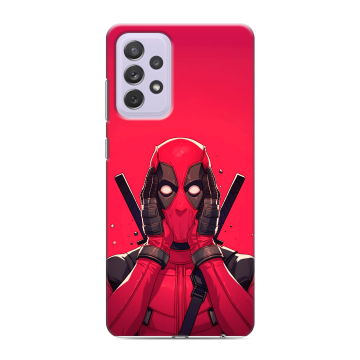 Силиконовый противоударный чехол на Samsung Galaxy A72 с принтом Дедпул Deadpool Силиконовый противоударный чехол на Samsung Galaxy A72 с принтом Дедпул Deadpool