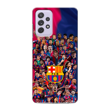 Силиконовый противоударный чехол на Samsung Galaxy A72 с принтом Барселона Barcelona
