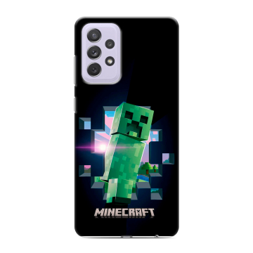 Силиконовый противоударный чехол на Samsung Galaxy A72 с принтом Майнкрафт Minecraft