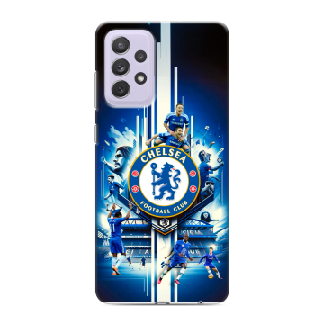 Силиконовый противоударный чехол на Samsung Galaxy A72 с принтом Chelsea Челси Силиконовый противоударный чехол на Samsung Galaxy A72 с принтом Chelsea Челси