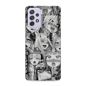 Силиконовый противоударный чехол на Samsung Galaxy A72 с принтом Ahegao Ахегао Аниме Силиконовый противоударный чехол на Samsung Galaxy A72 с принтом Ahegao Ахегао Аниме