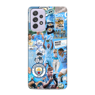 Силиконовый противоударный чехол на Samsung Galaxy A72 с принтом Man City Манчестер Сити Силиконовый противоударный чехол на Samsung Galaxy A72 с принтом Man City Манчестер Сити