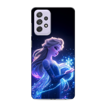 Силиконовый противоударный чехол на Samsung Galaxy A72 с принтом Холодное сердце Frozen