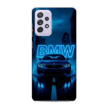 Силиконовый противоударный чехол на Samsung Galaxy A72 с принтом BMW БМВ Силиконовый противоударный чехол на Samsung Galaxy A72 с принтом BMW БМВ